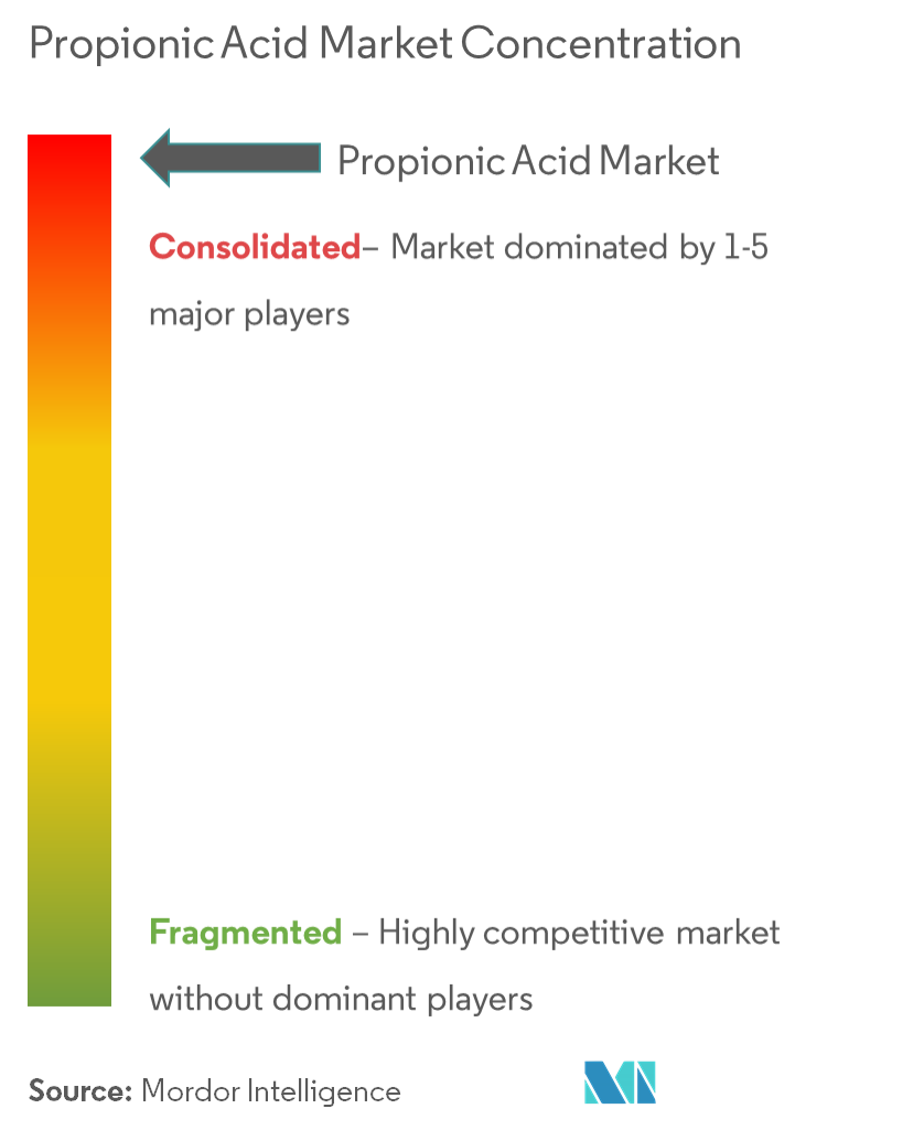Propionic Acid Market Concentration